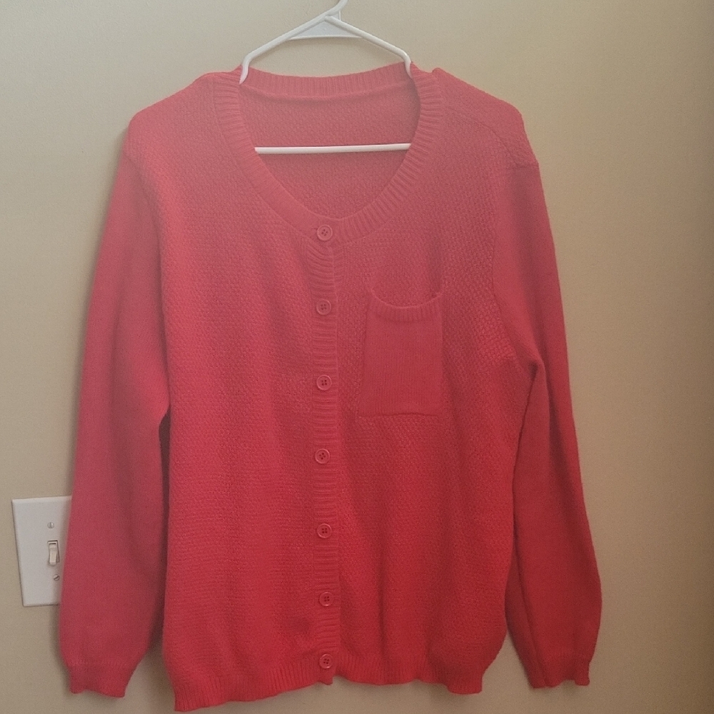 SHEIN Vibrant Red Women's Cardigan